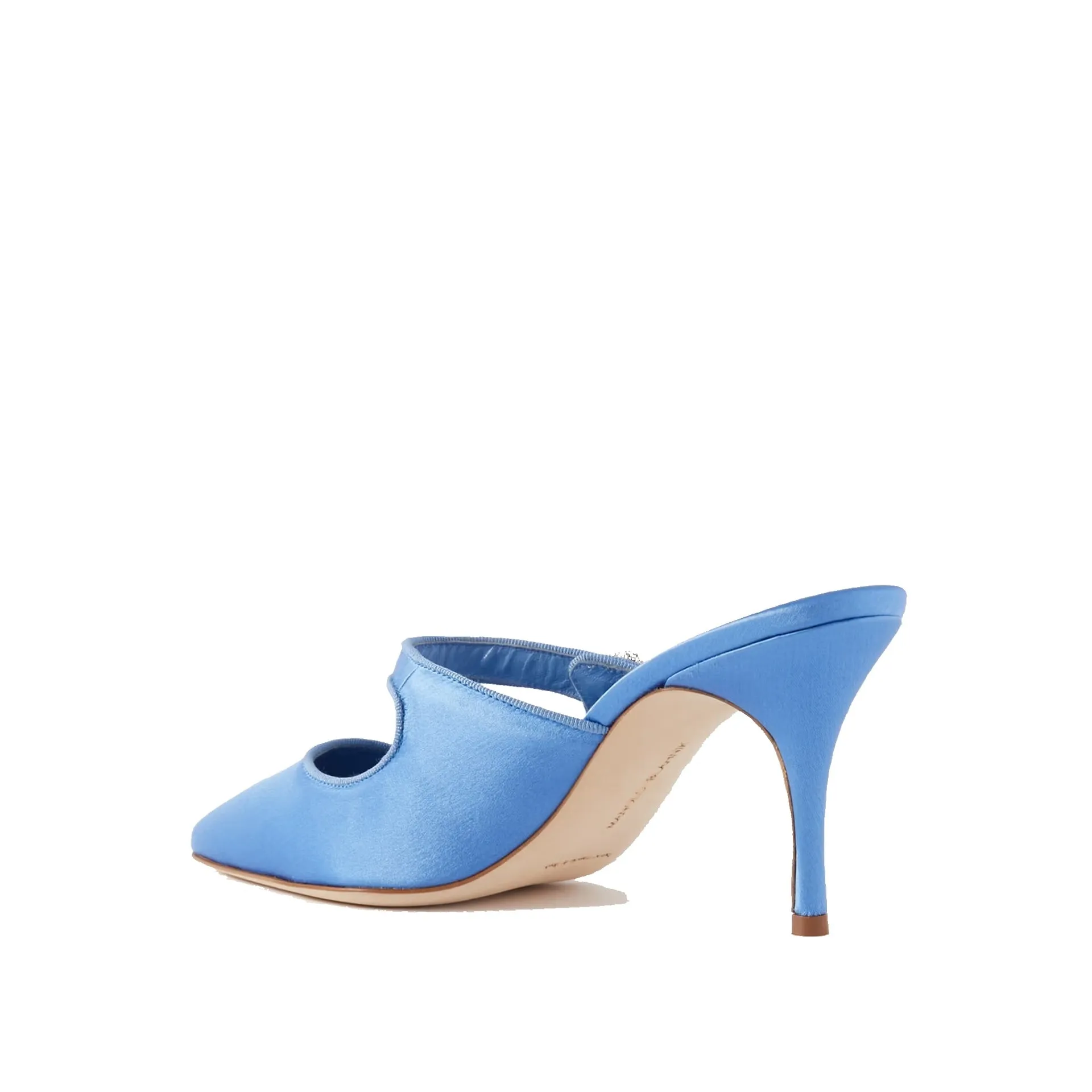 MANOLO BLAHNIK Elegant Jewel Flat with Pointed Toe