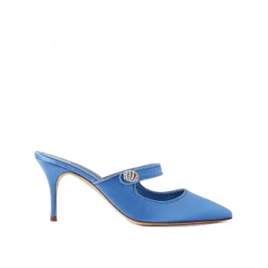 MANOLO BLAHNIK Elegant Jewel Flat with Pointed Toe