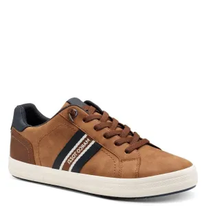Marco Tozzi Mens Brown Striped Trainer 2-13619-44