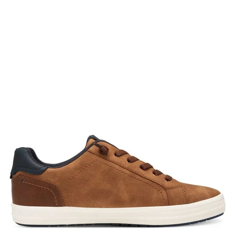 Marco Tozzi Mens Brown Striped Trainer 2-13619-44