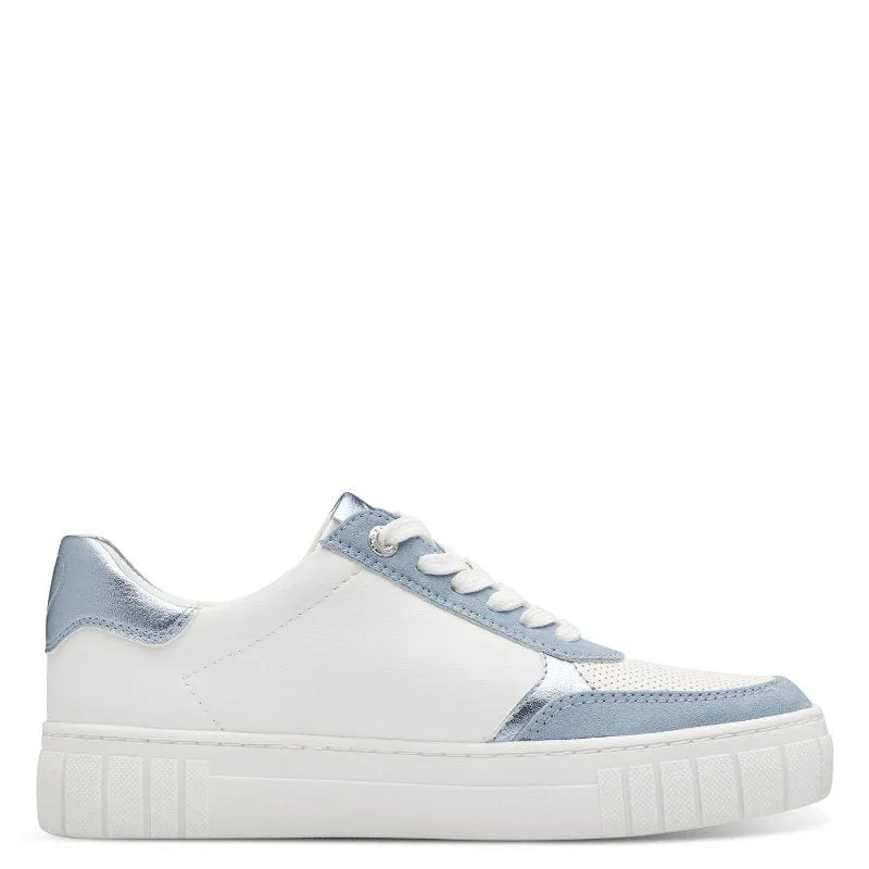 Marco Tozzi Womens White Fashion Trainer 2-23710-44