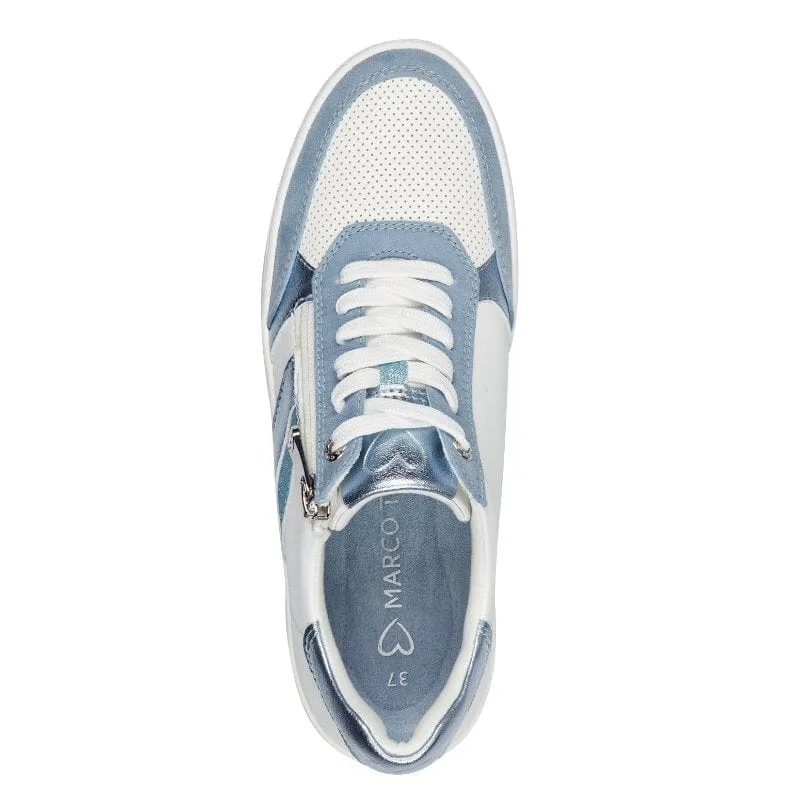 Marco Tozzi Womens White Fashion Trainer 2-23710-44