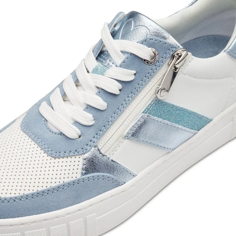 Marco Tozzi Womens White Fashion Trainer 2-23710-44