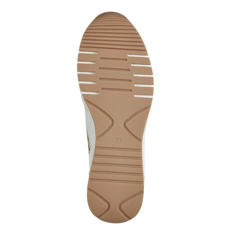 Marco Tozzi Womens White Patterned Fashion Trainer 2-23742-42