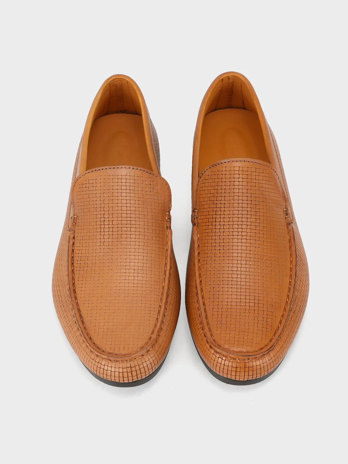 Men "FELIPE" Penny Keeper Casual Slip-On Leather Moccasins