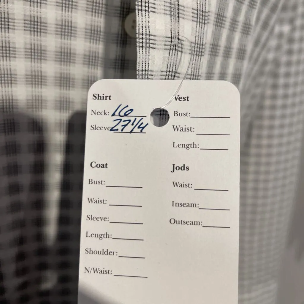 Mens Black Check Shirt