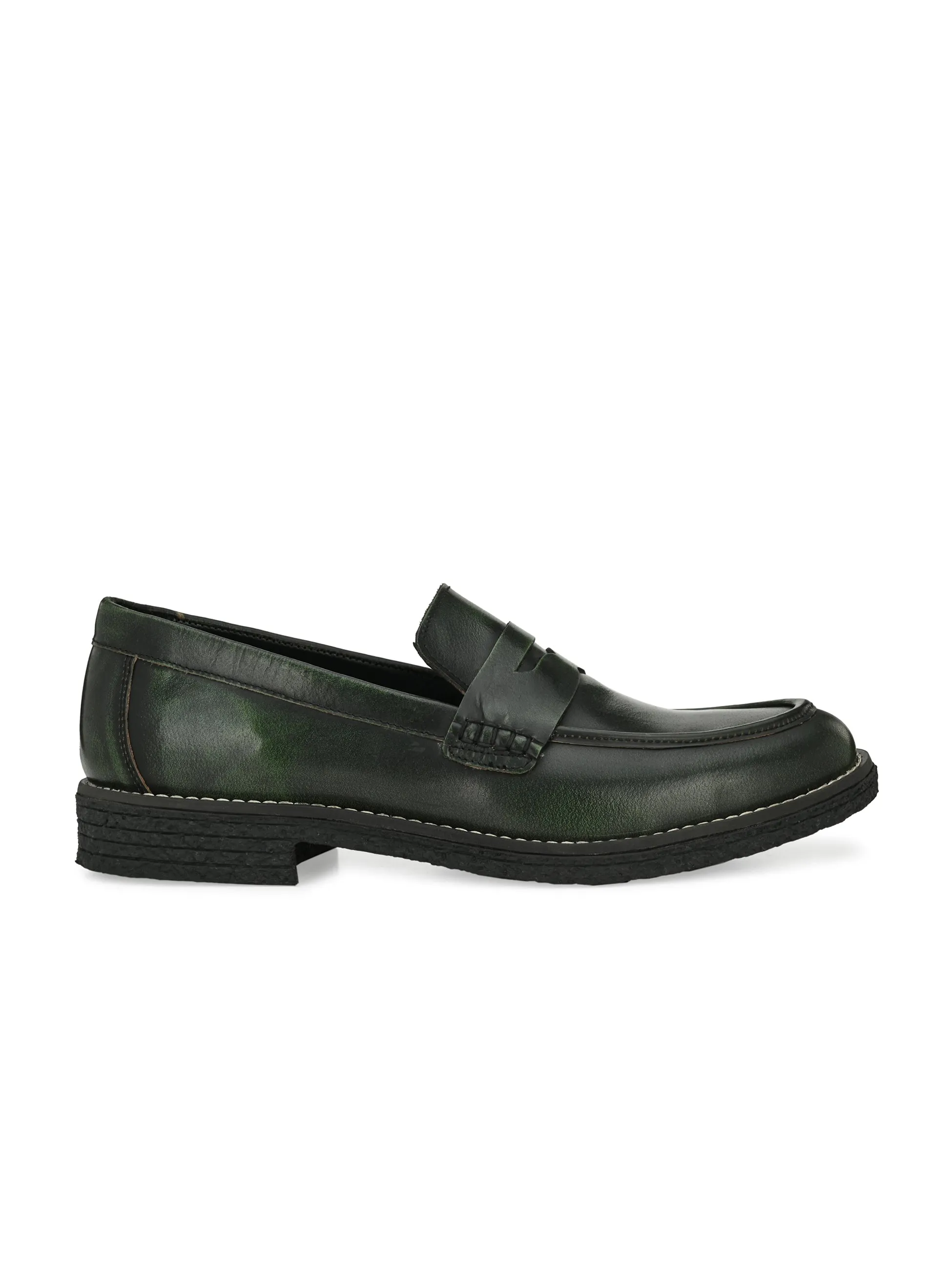 MEN'S BRUSH OFF LEATHER MOCCASIN