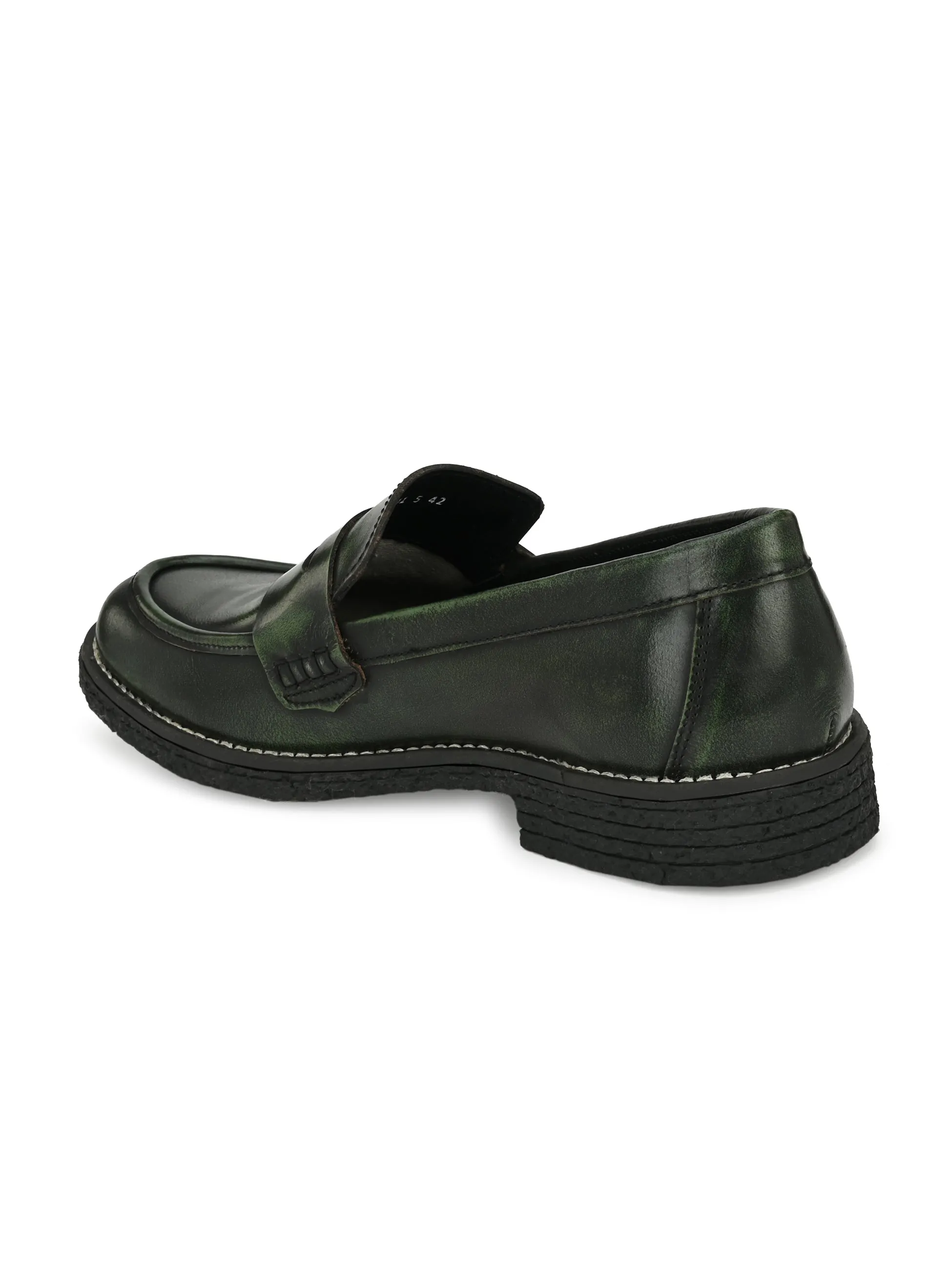 MEN'S BRUSH OFF LEATHER MOCCASIN