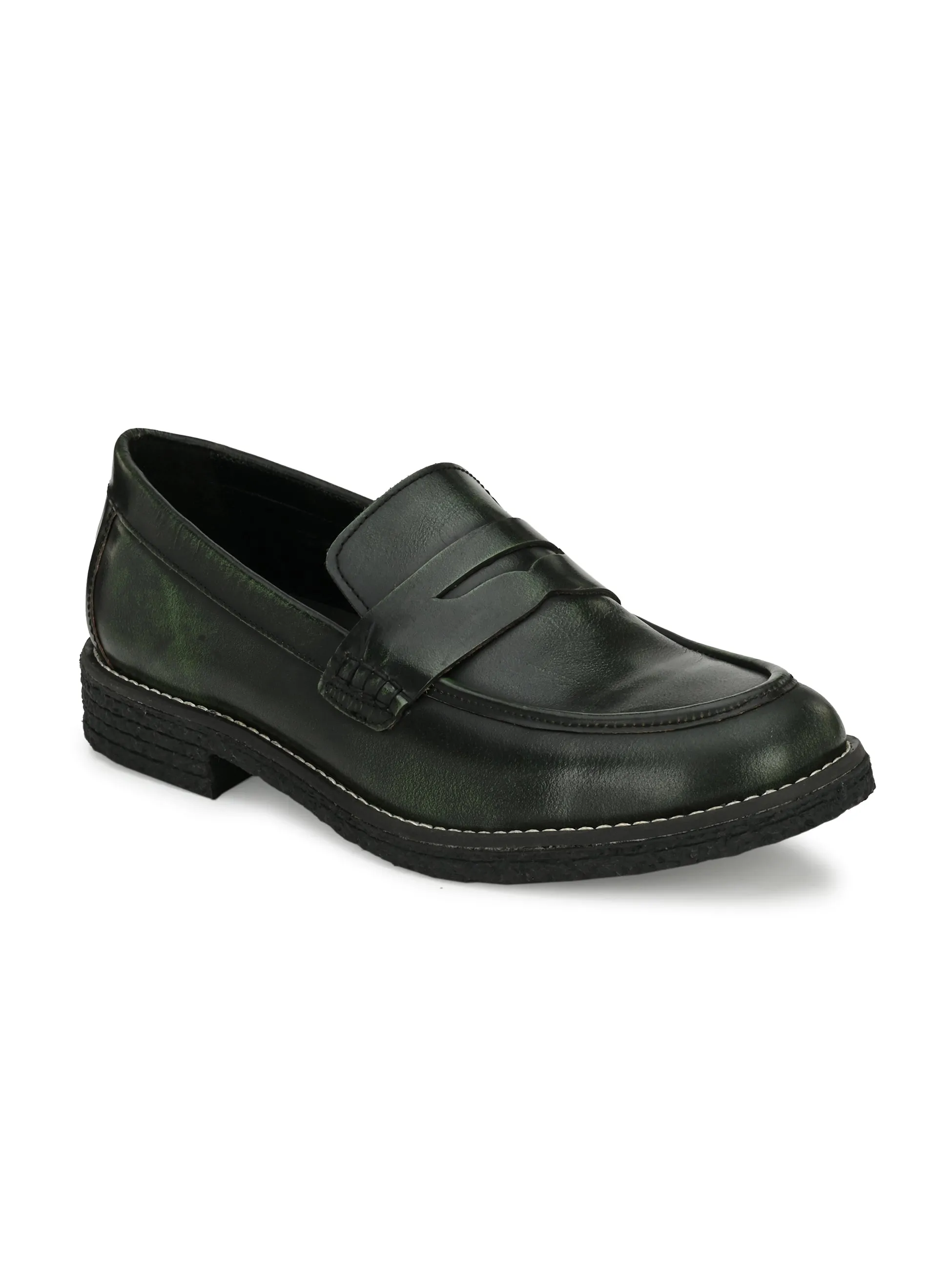 MEN'S BRUSH OFF LEATHER MOCCASIN