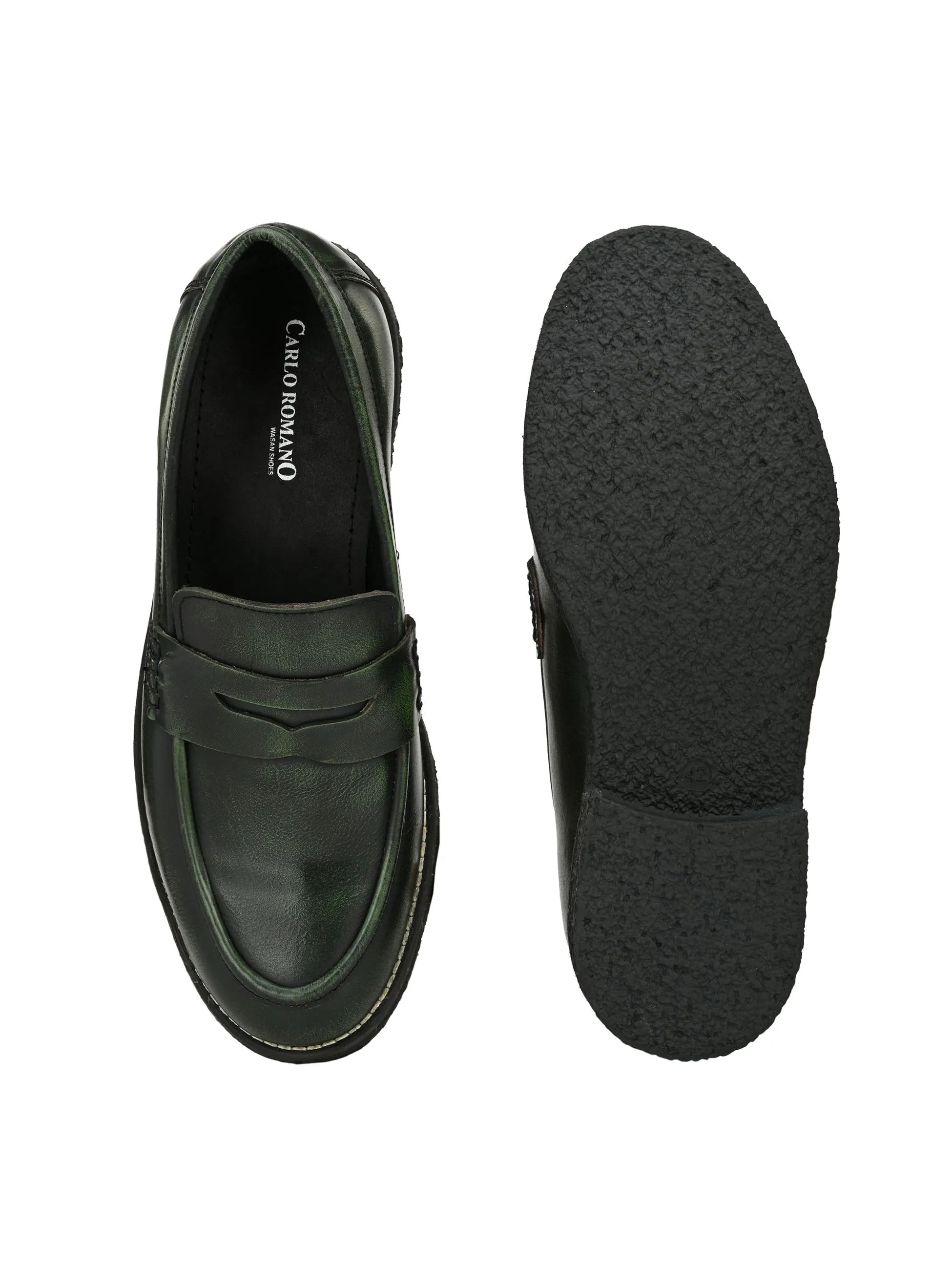 MEN'S BRUSH OFF LEATHER MOCCASIN