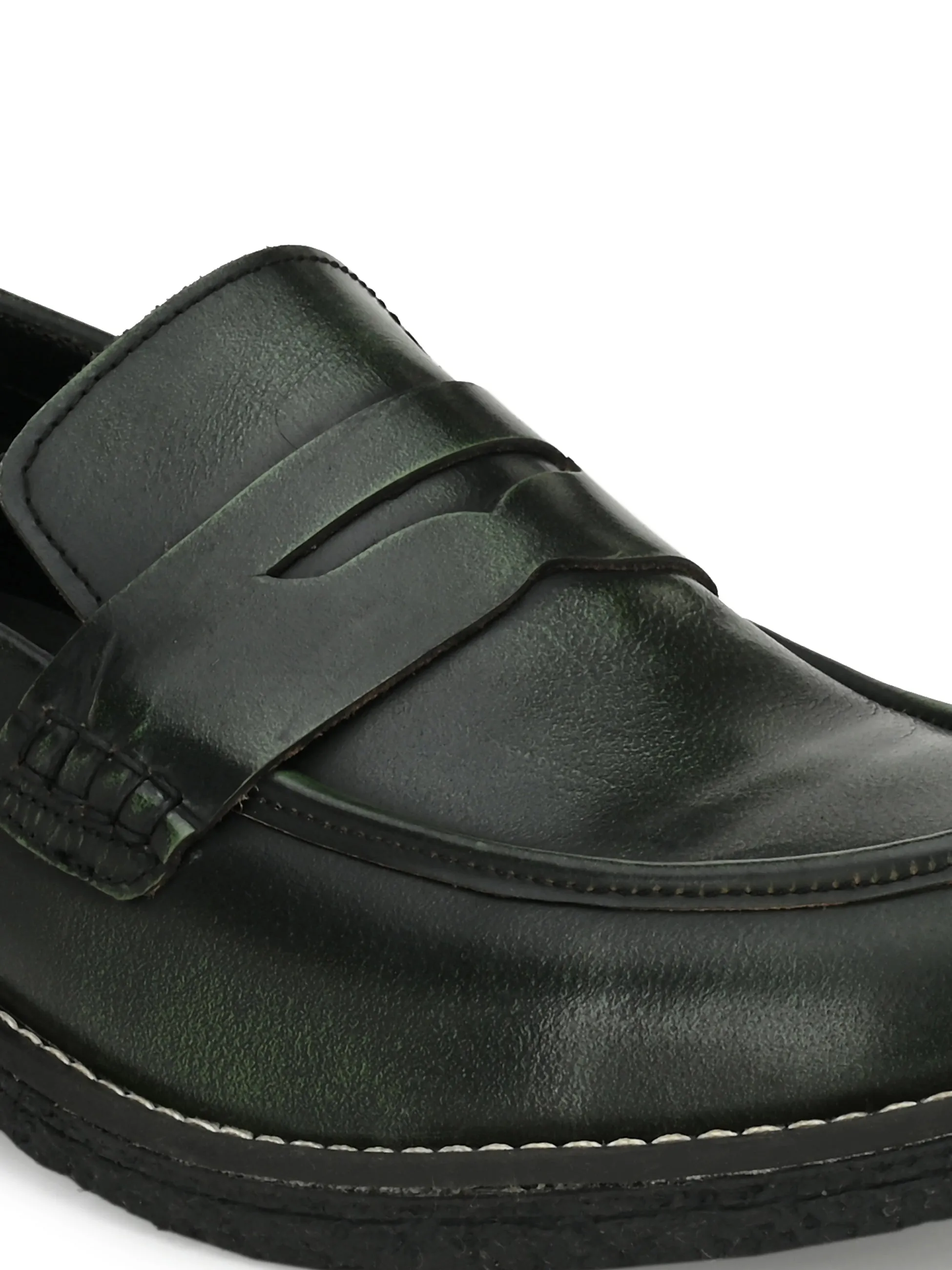 MEN'S BRUSH OFF LEATHER MOCCASIN
