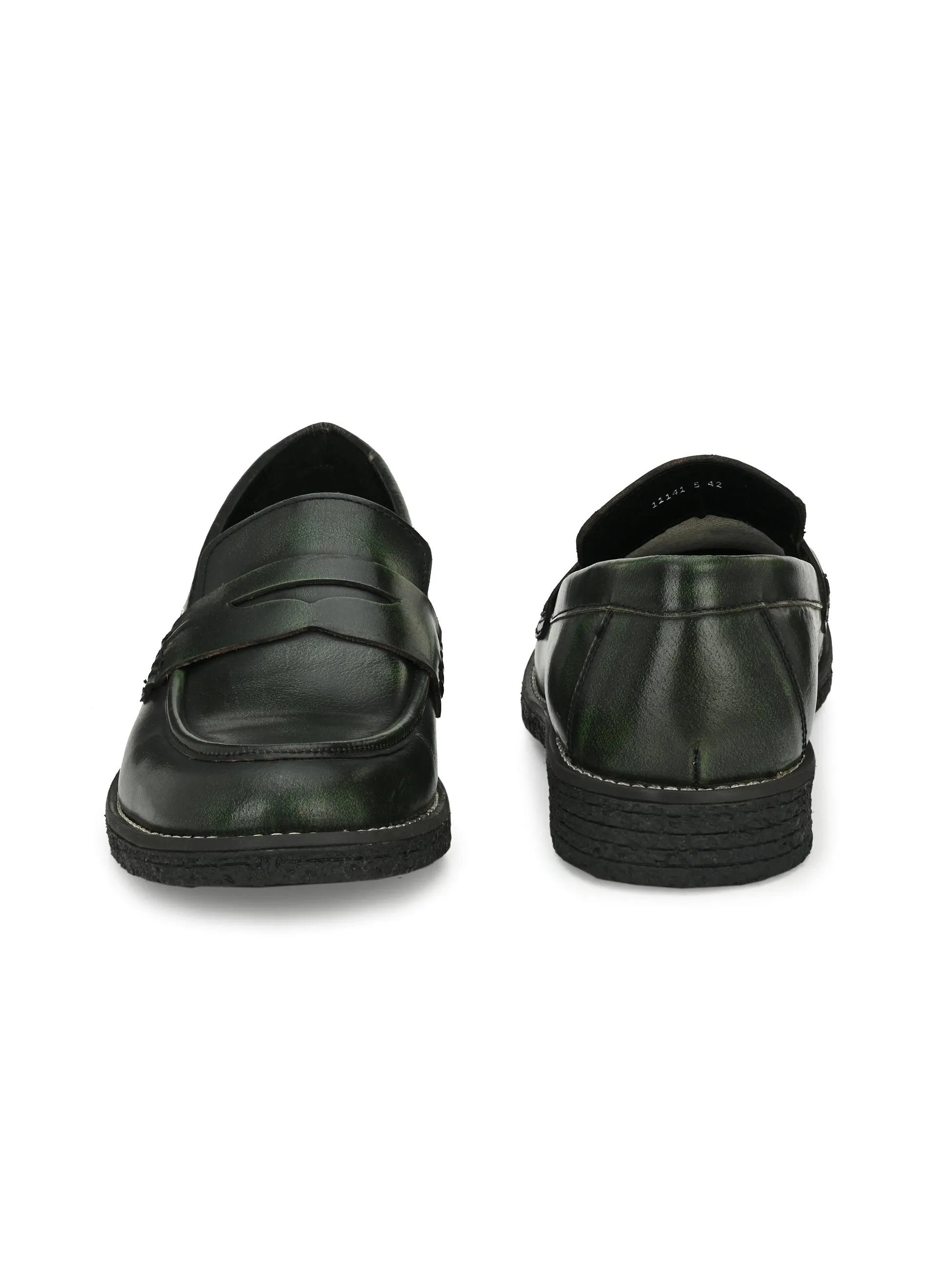 MEN'S BRUSH OFF LEATHER MOCCASIN