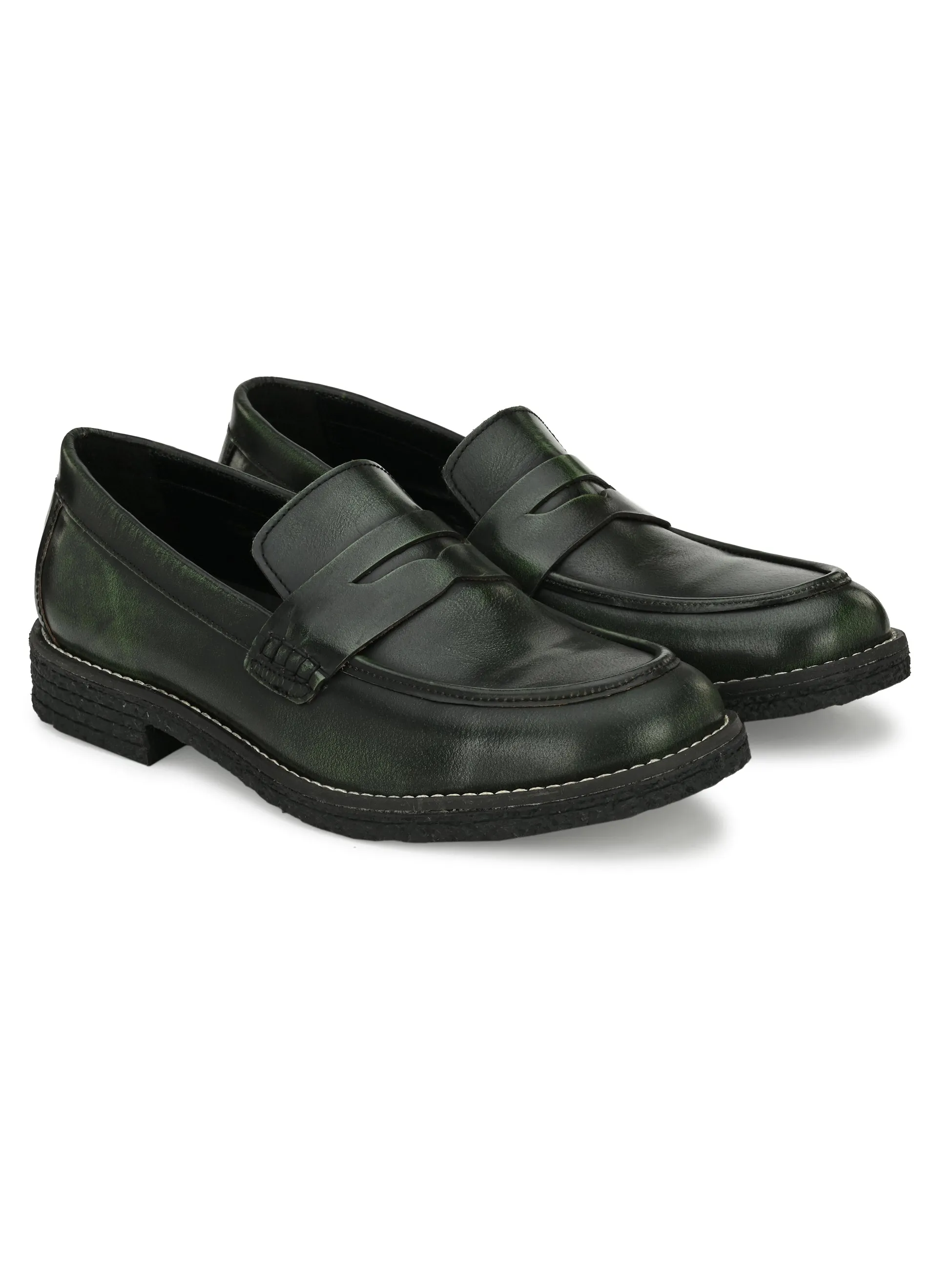MEN'S BRUSH OFF LEATHER MOCCASIN