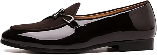 Men's Casual Loafers Black Brown Blue