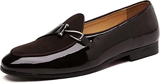 Men's Casual Loafers Black Brown Blue