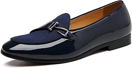 Men's Casual Loafers Black Brown Blue