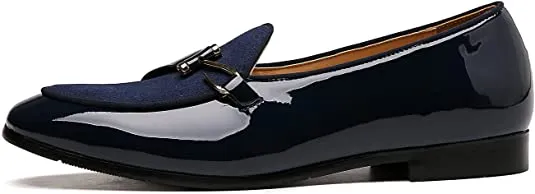 Men's Casual Loafers Black Brown Blue
