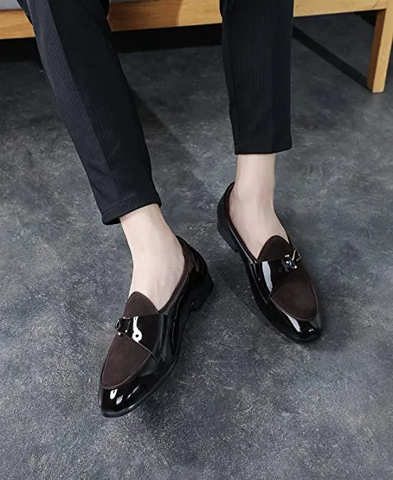 Men's Casual Loafers Black Brown Blue