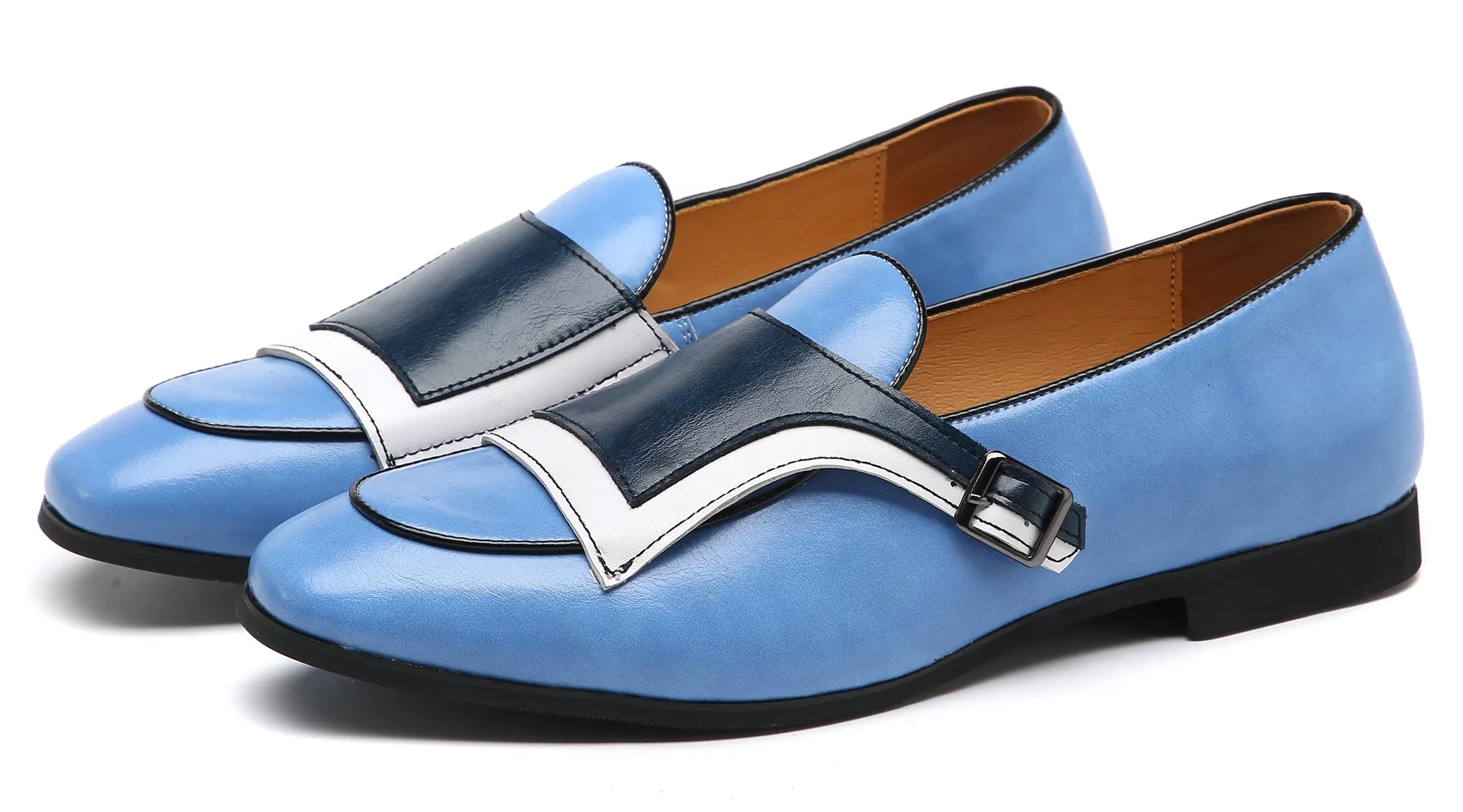 Men's Casual Monk-Strap Loafers