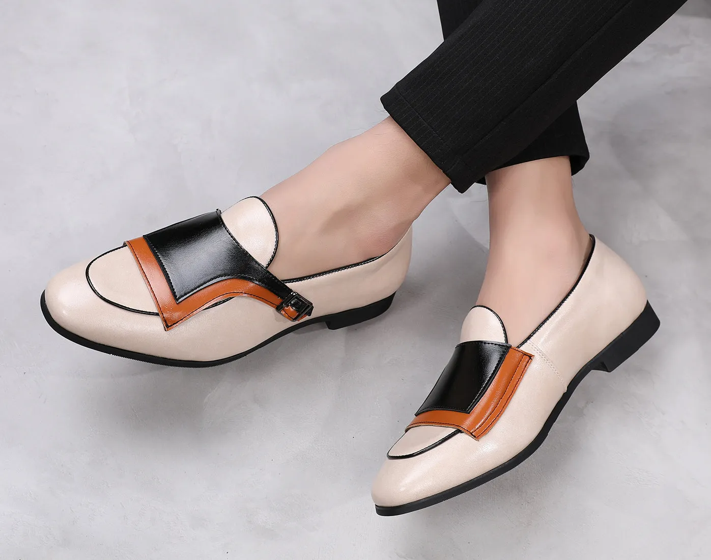 Men's Casual Monk-Strap Loafers