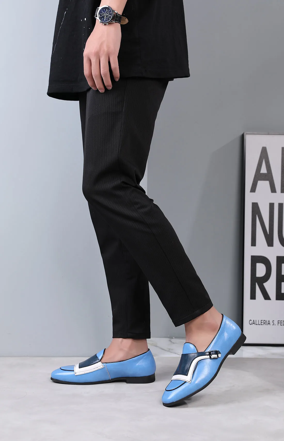 Men's Casual Monk-Strap Loafers