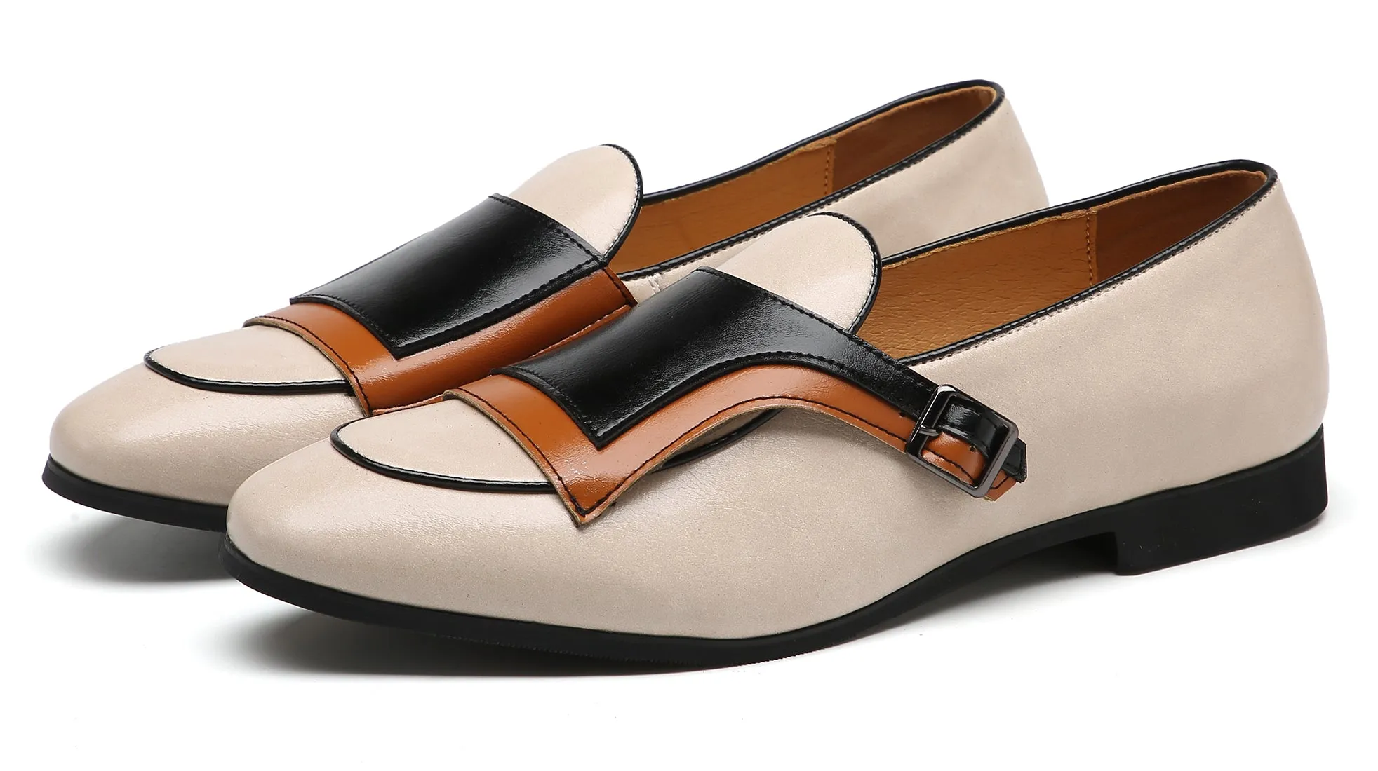 Men's Casual Monk-Strap Loafers