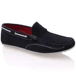 Mens ‘Dorin’ Leather suede moccasins Slipon Shoes