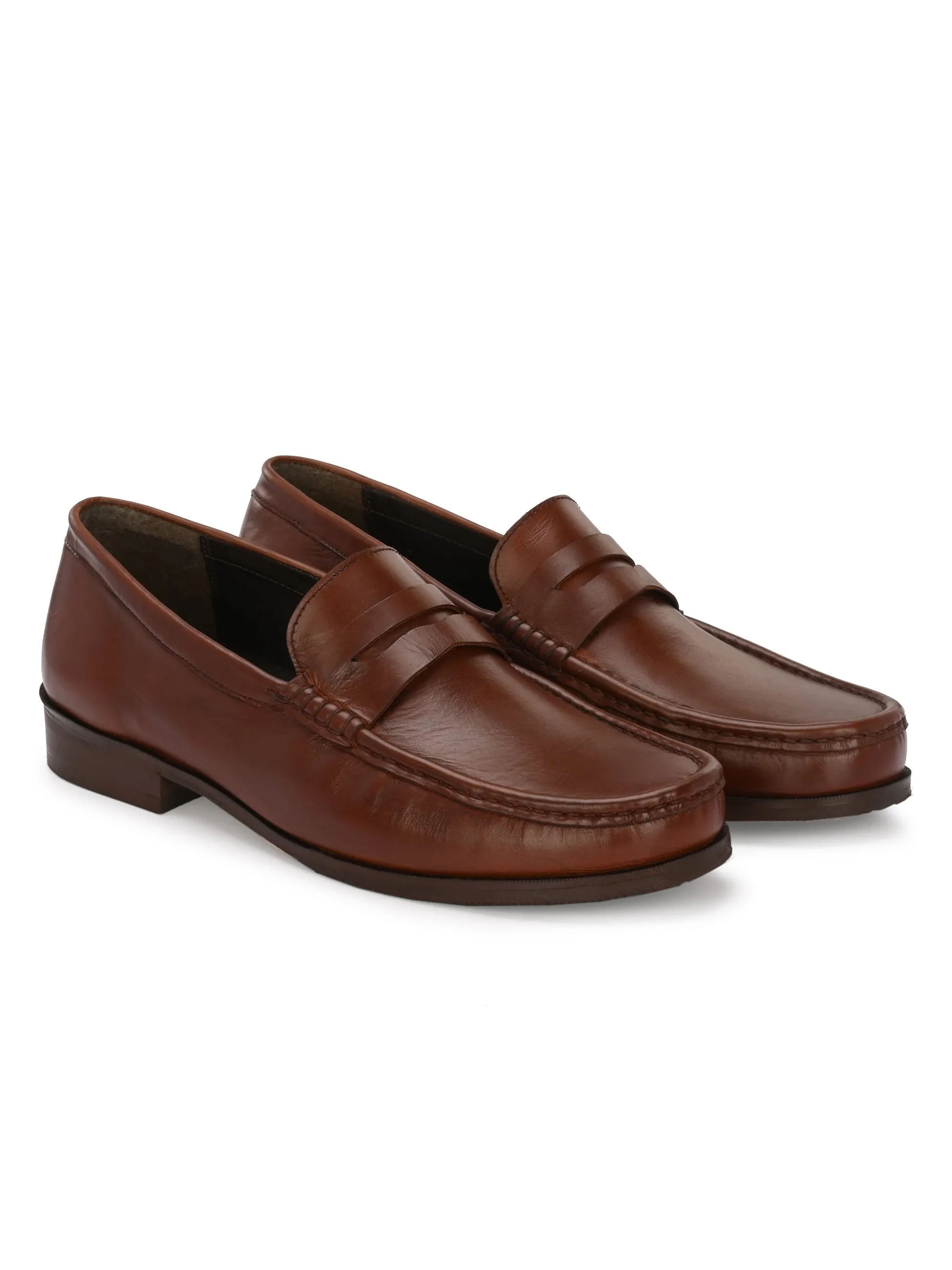 Men's Genuine Leather Slip On moccasin loafer shoes for men
