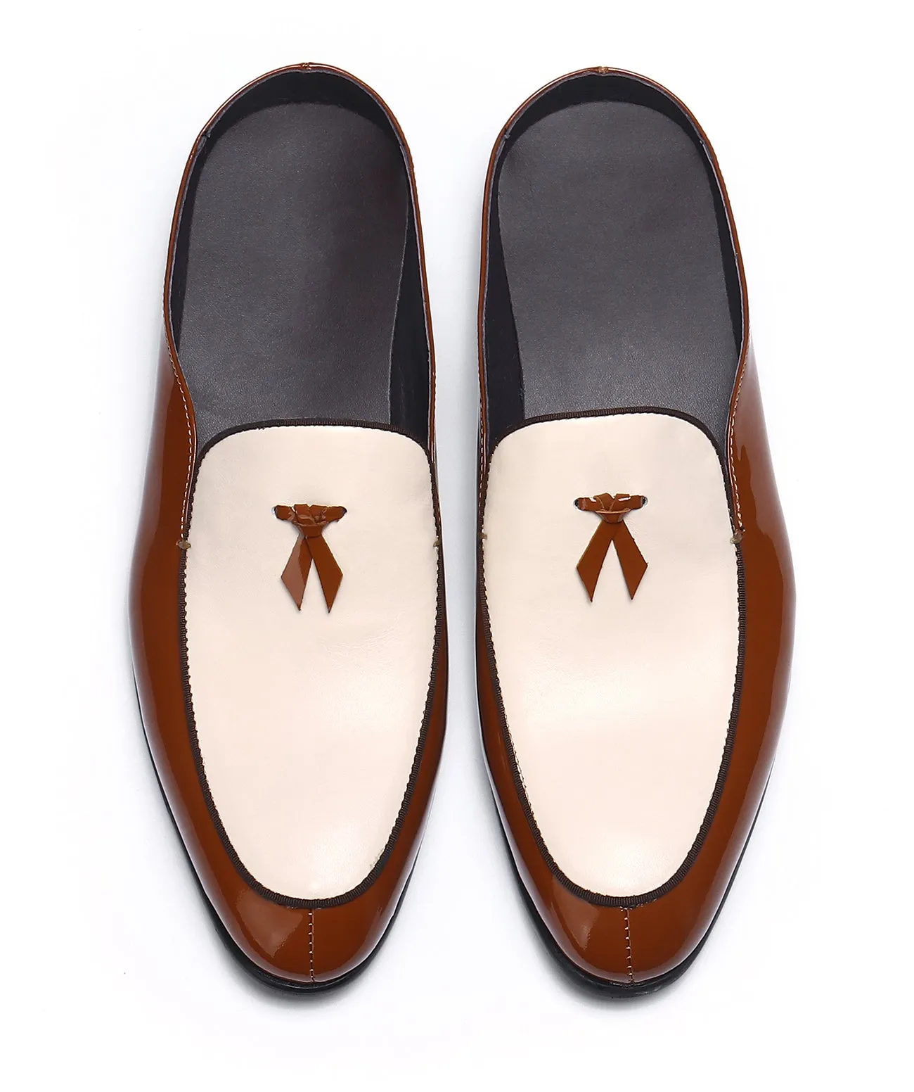 Men's Open Slip-On Leather Mules