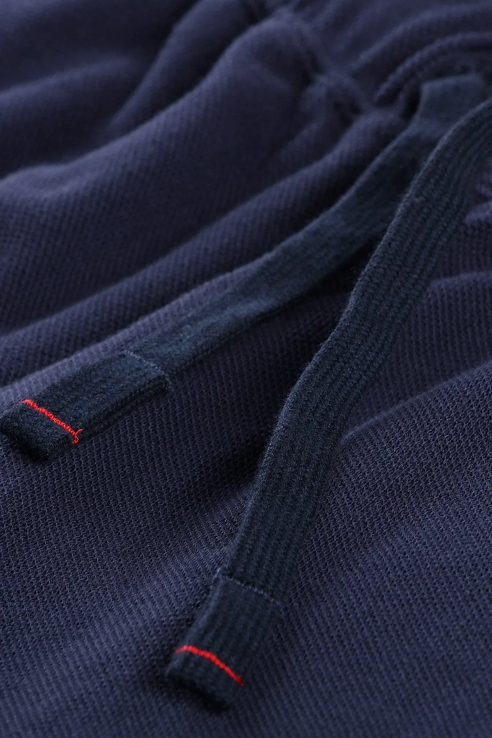 Mens Pique Knit Navy Workout Shorts