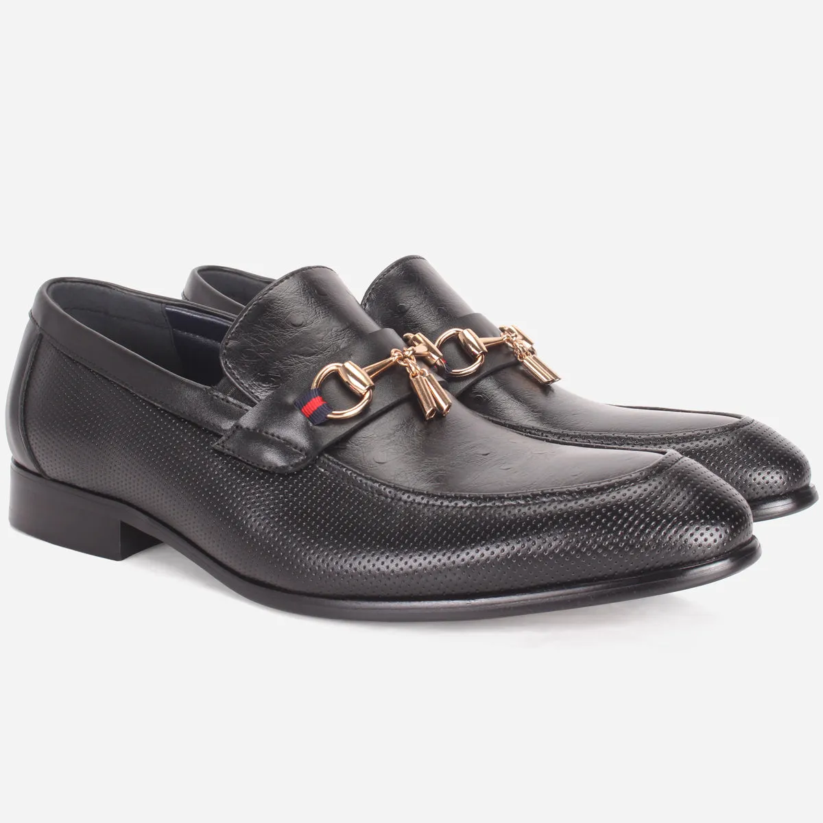 Mens "FYRRE" Leather Dress Formal Slide In Shoes