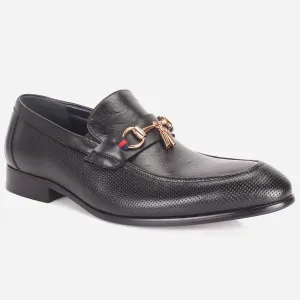 Mens "FYRRE" Leather Dress Formal Slide In Shoes