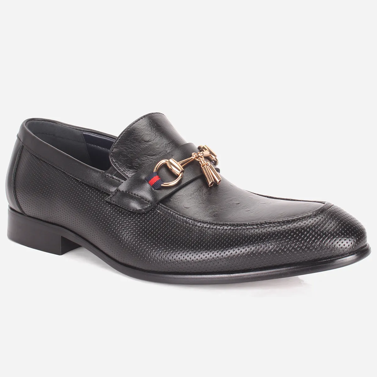 Mens "FYRRE" Leather Dress Formal Slide In Shoes