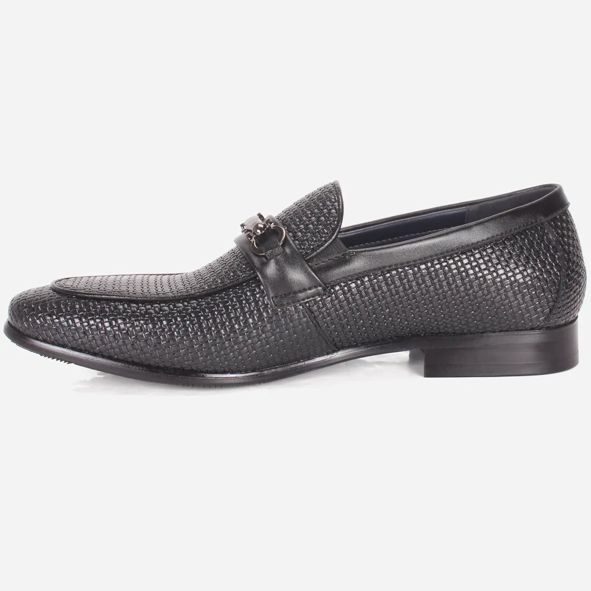 Mens "LIAM" Leather Office Formal Slide In Shoes