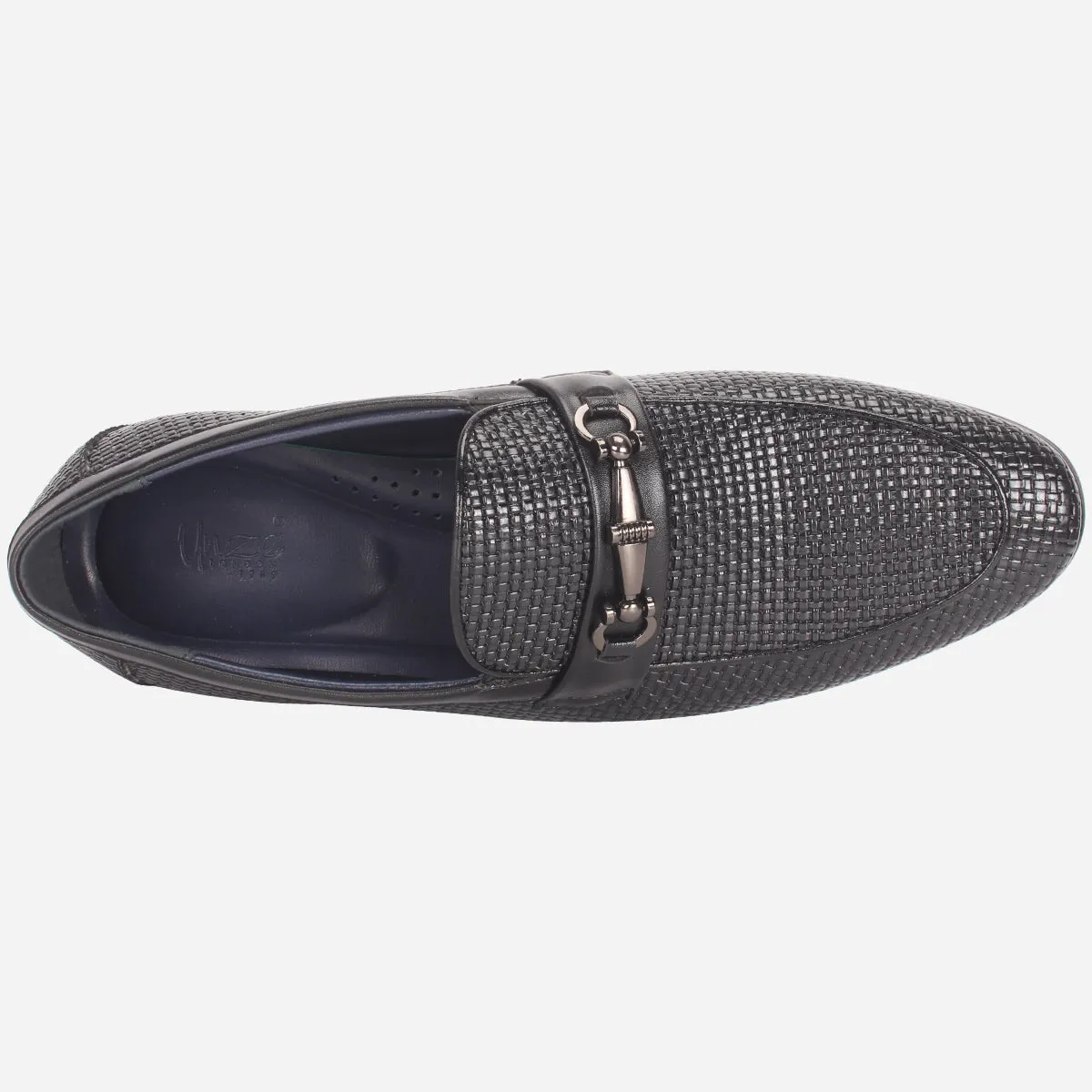 Mens "LIAM" Leather Office Formal Slide In Shoes