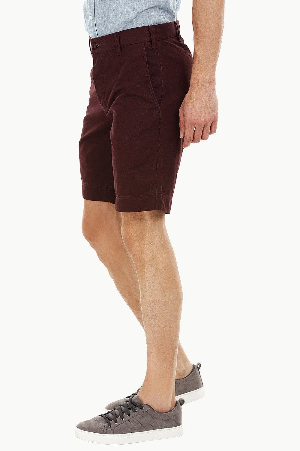 Mens Red Wine Summer Chino Shorts
