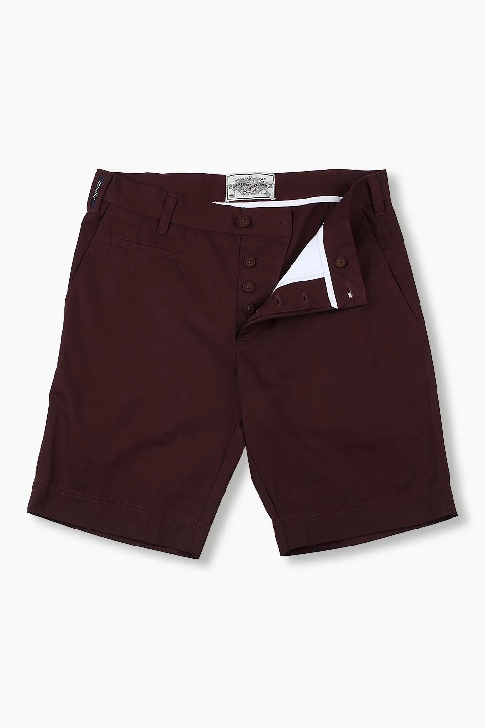 Mens Red Wine Summer Chino Shorts