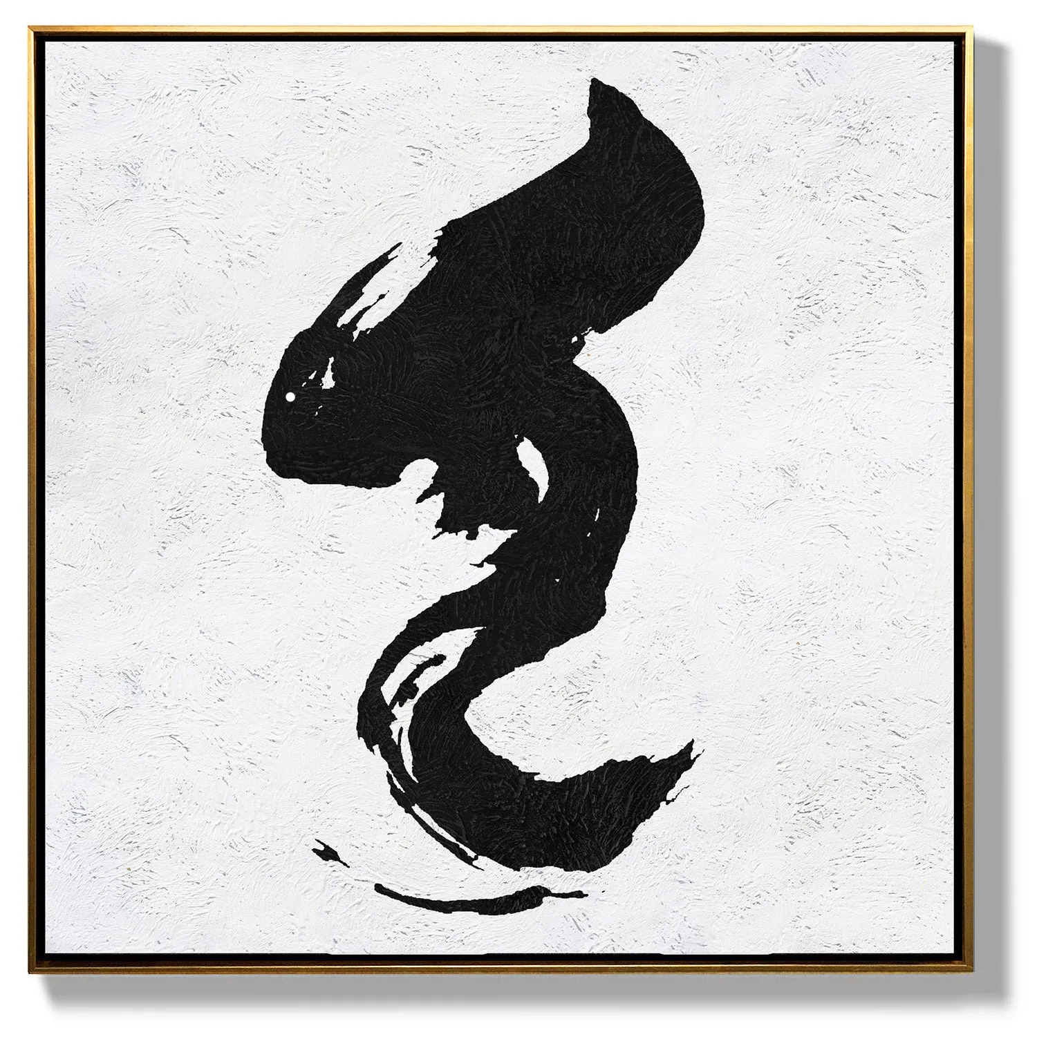 Minimal Black and White Painting MN149A