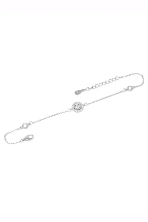 Minimal Cluster Sterling Silver Chain Bracelet