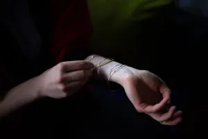 Minimal Geometric Bangle Bracelet