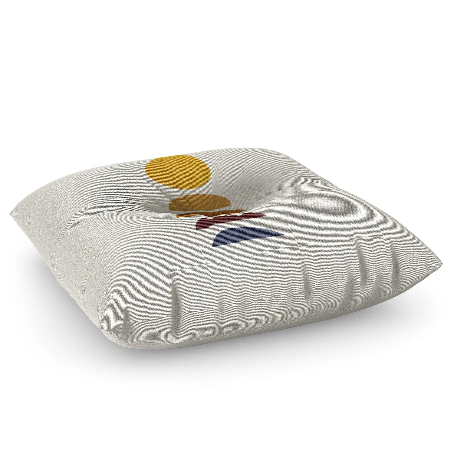 Minimal Sunrise Sunset I Floor Pillow Square