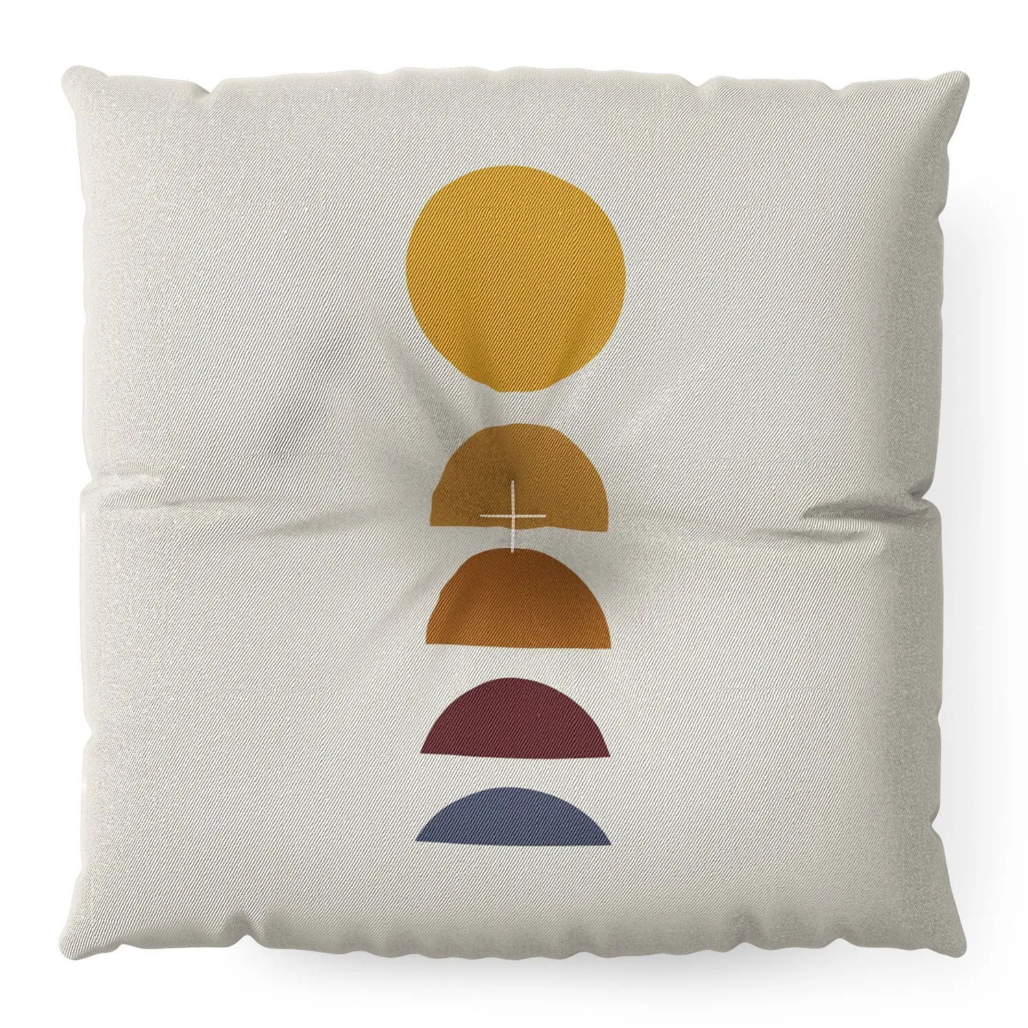 Minimal Sunrise Sunset I Floor Pillow Square