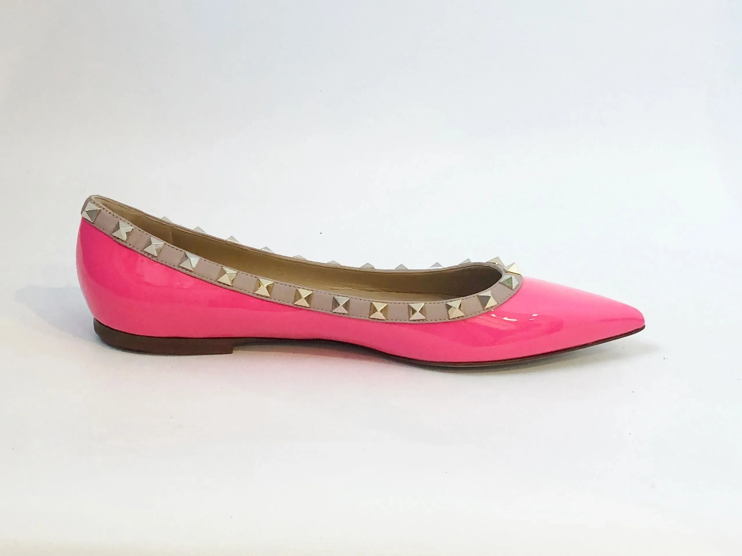 NEW Rockstud Ballet Flats Size 40 It (10 Us)