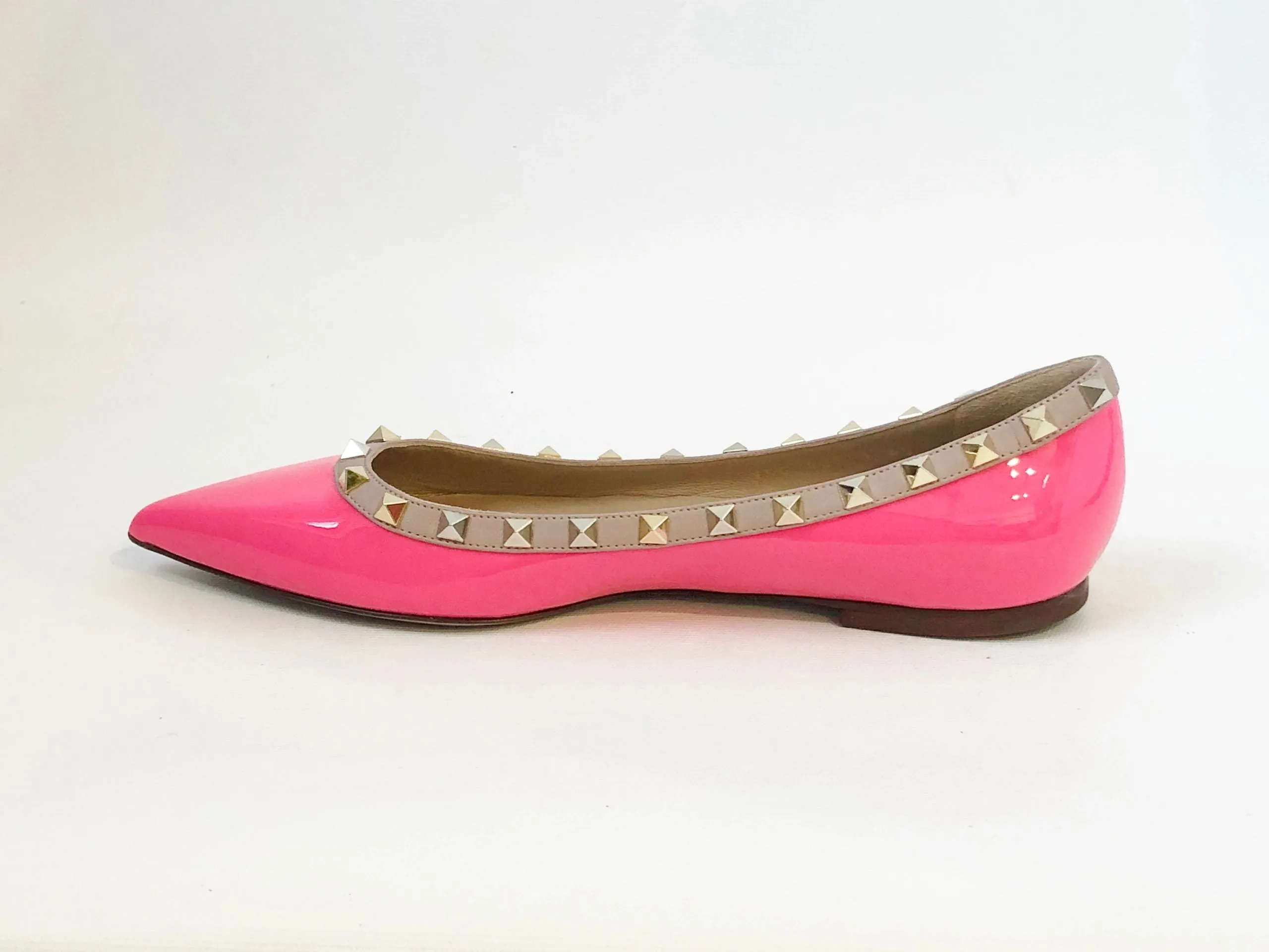 NEW Rockstud Ballet Flats Size 40 It (10 Us)