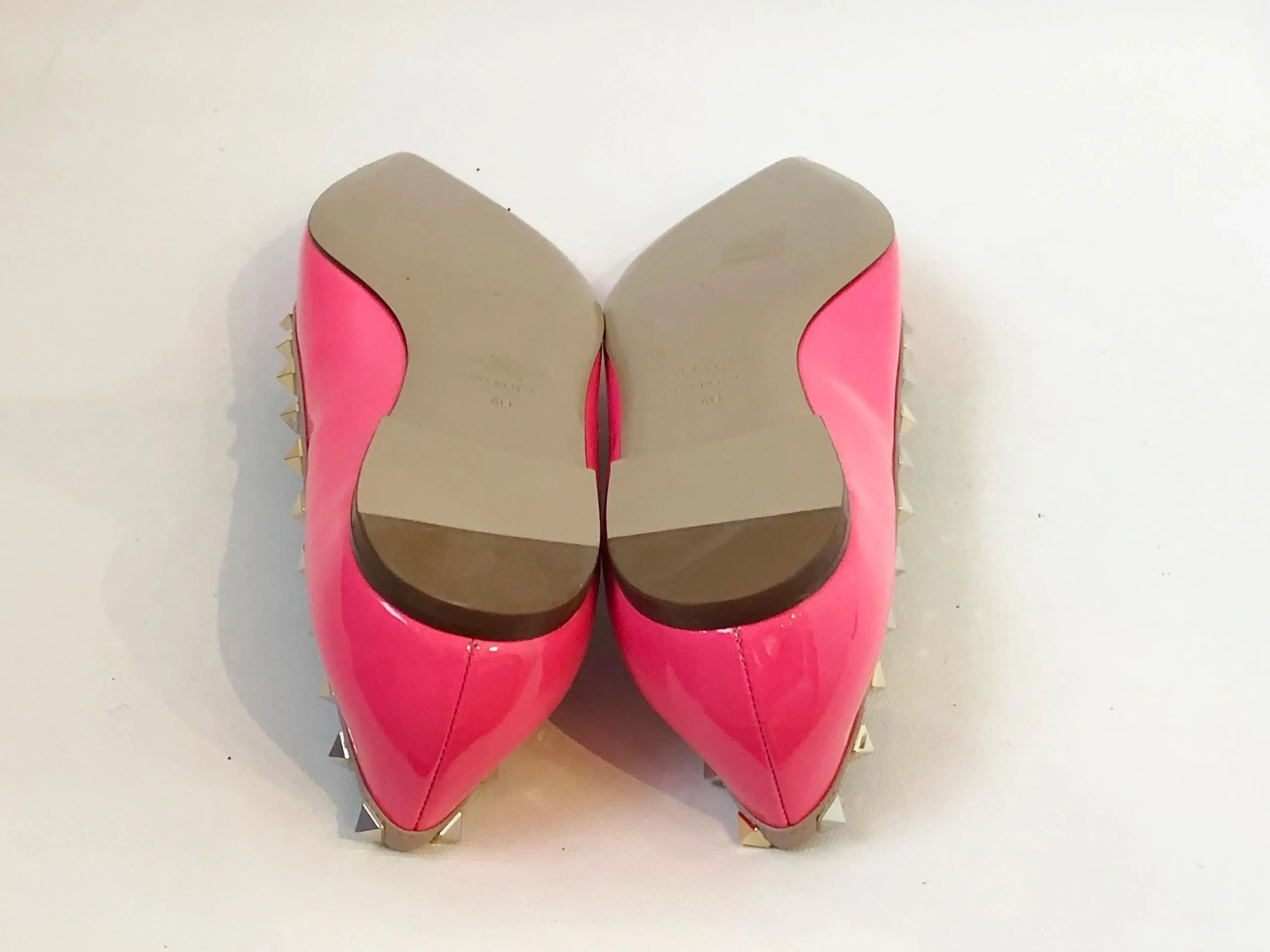 NEW Rockstud Ballet Flats Size 40 It (10 Us)