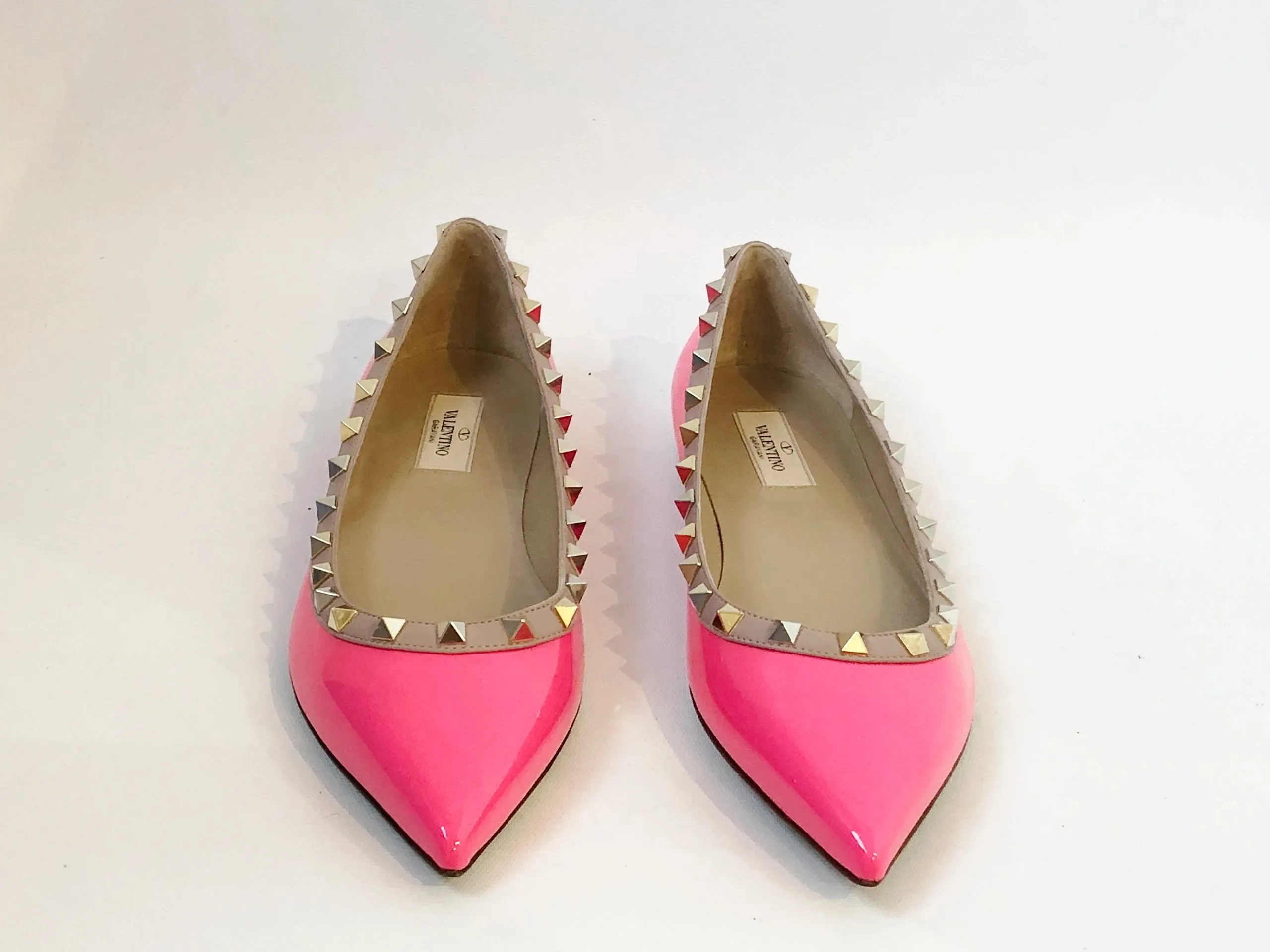 NEW Rockstud Ballet Flats Size 40 It (10 Us)