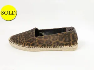 NEW Saint Laurent Leopard Espadrille Size 38.5 It (8.5 Us)