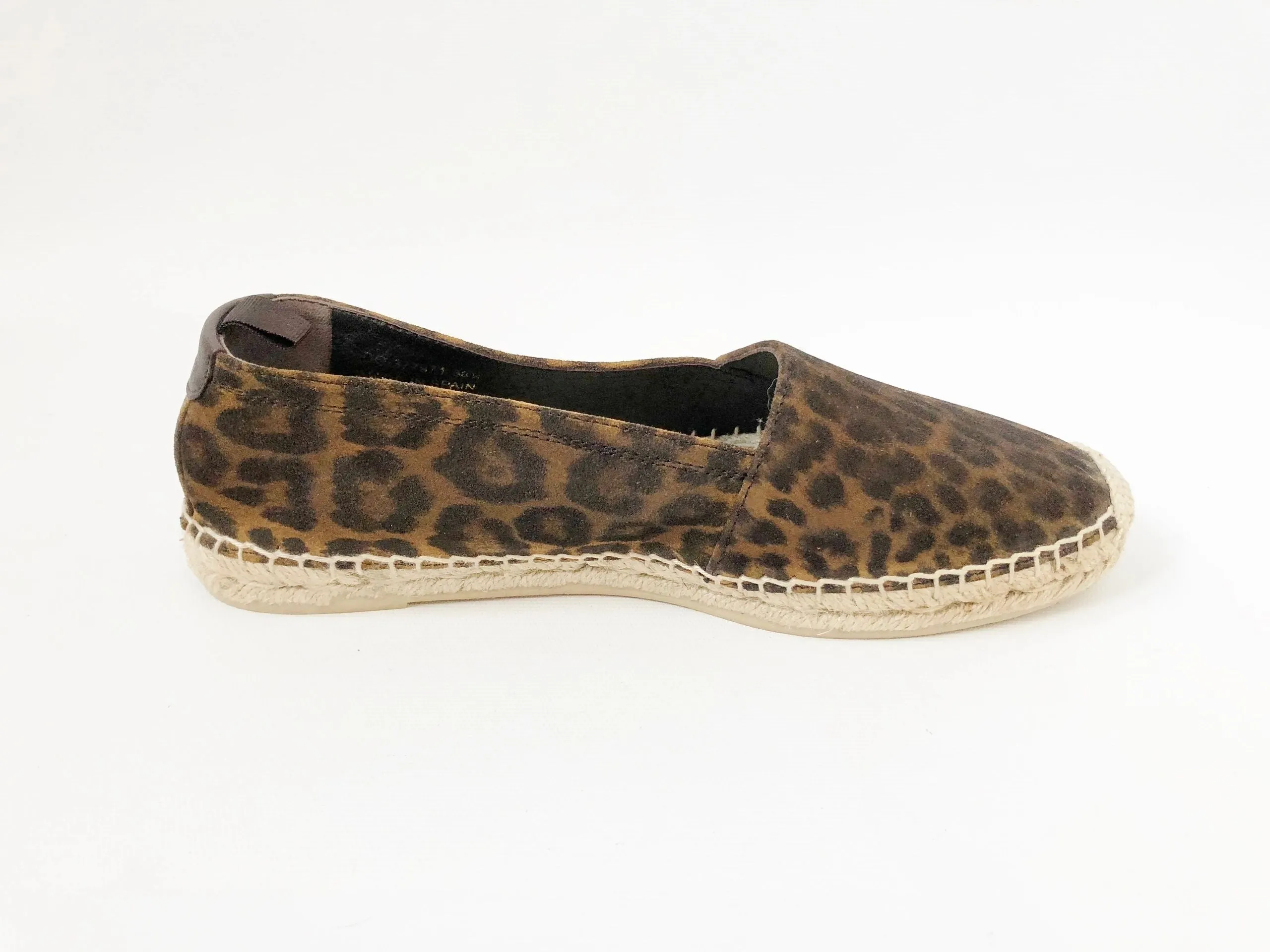 NEW Saint Laurent Leopard Espadrille Size 38.5 It (8.5 Us)