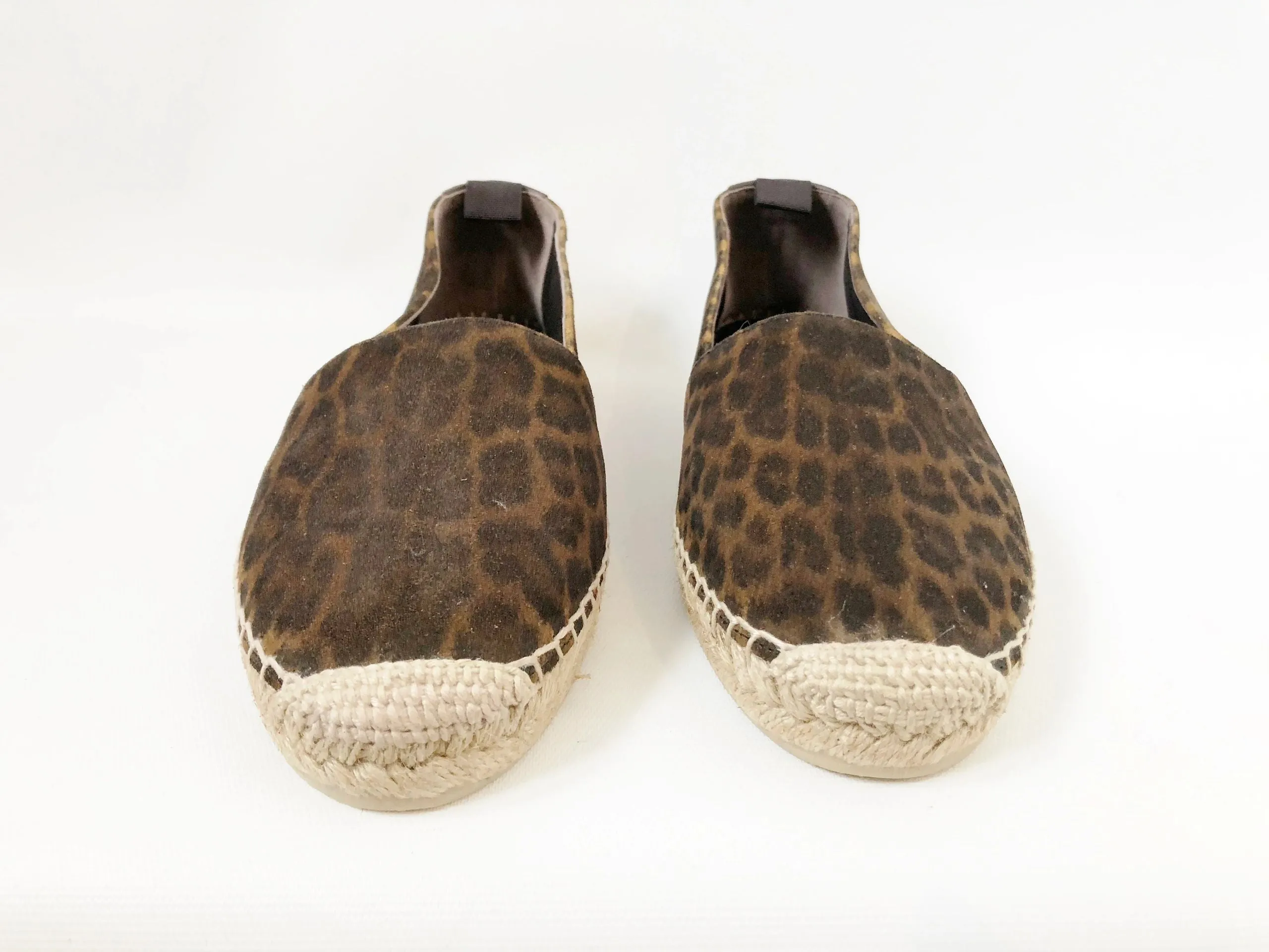 NEW Saint Laurent Leopard Espadrille Size 38.5 It (8.5 Us)