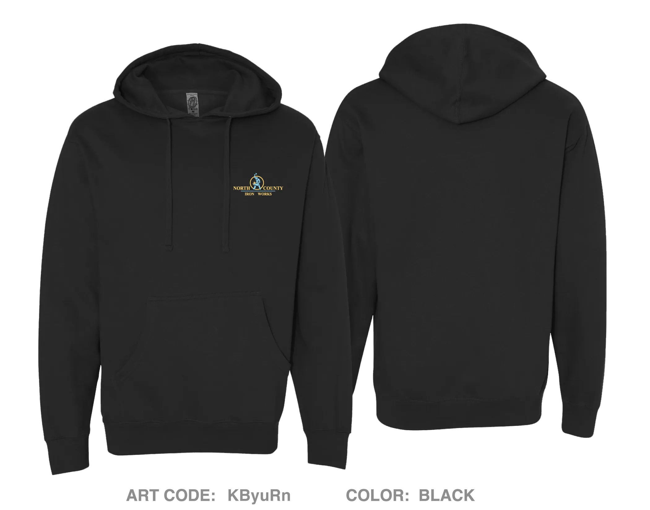 North County Iron Works Comfort Unisex Hooded Sweatshirt - KByuRn